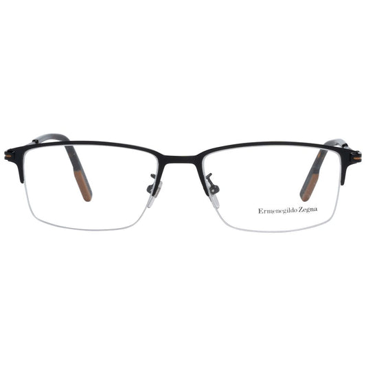 Ermenegildo Zegna Schwarze Metallbrille (Gestell)