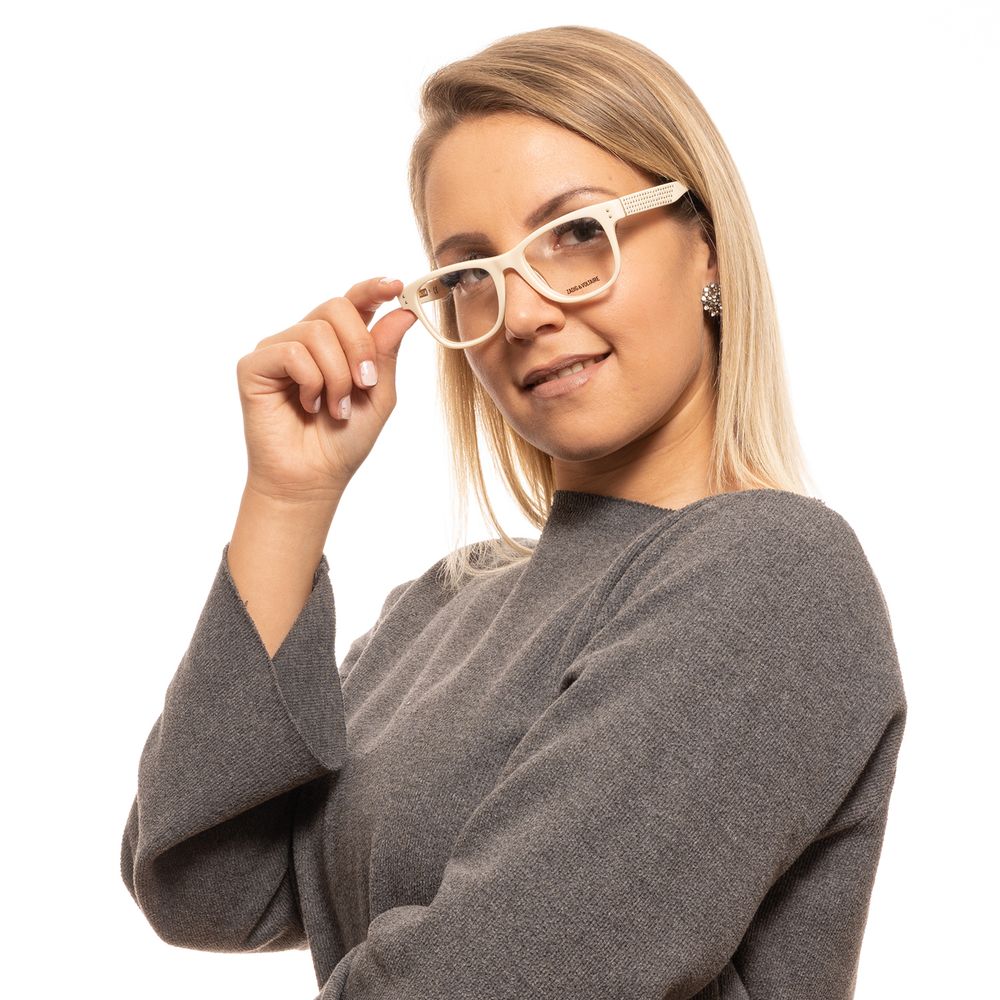 Zadig &amp; Voltaire Cremefarbene Damen-Brillenfassung
