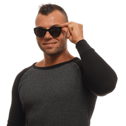 Ermenegildo Zegna Schwarze Unisex-Sonnenbrille