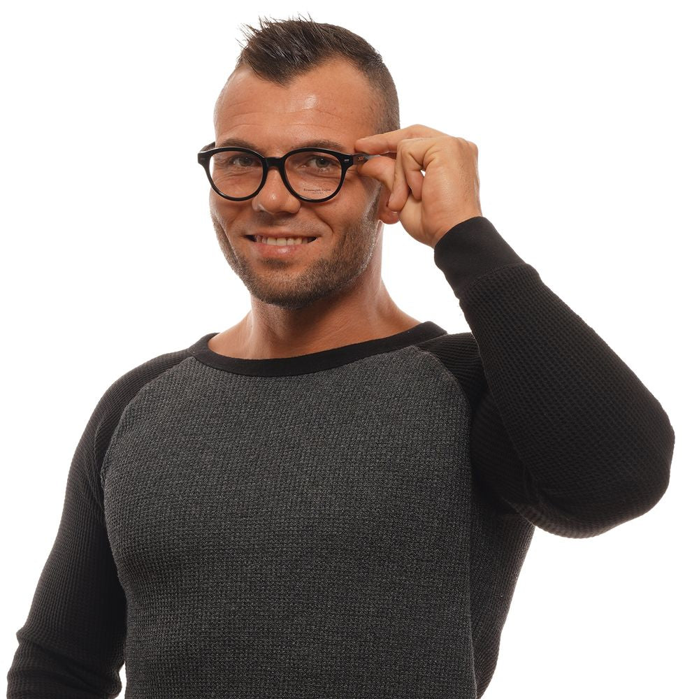 Ermenegildo Zegna Schwarze Herren-Brillenfassung