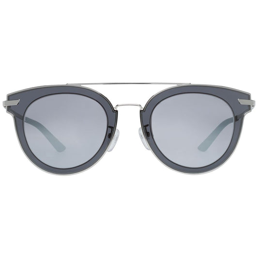 Polizei Sonnenbrille aus silbernem Metall und Kunststoff