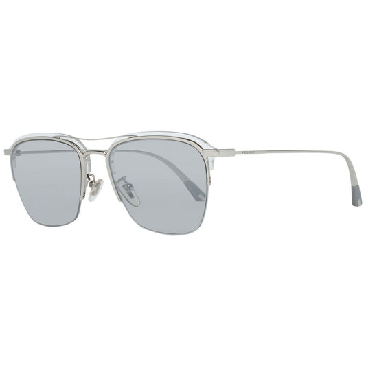 Police Silver Metal & Plastic Sunglasses