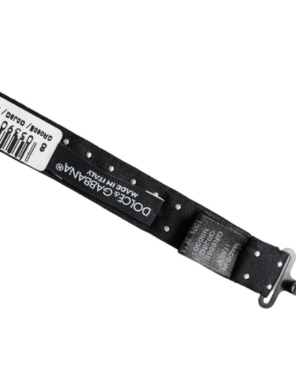 Dolce &amp; Gabbana – Schwarze Seidenfliege mit Tupfenmuster und verstellbarem Halsausschnitt – Papillon