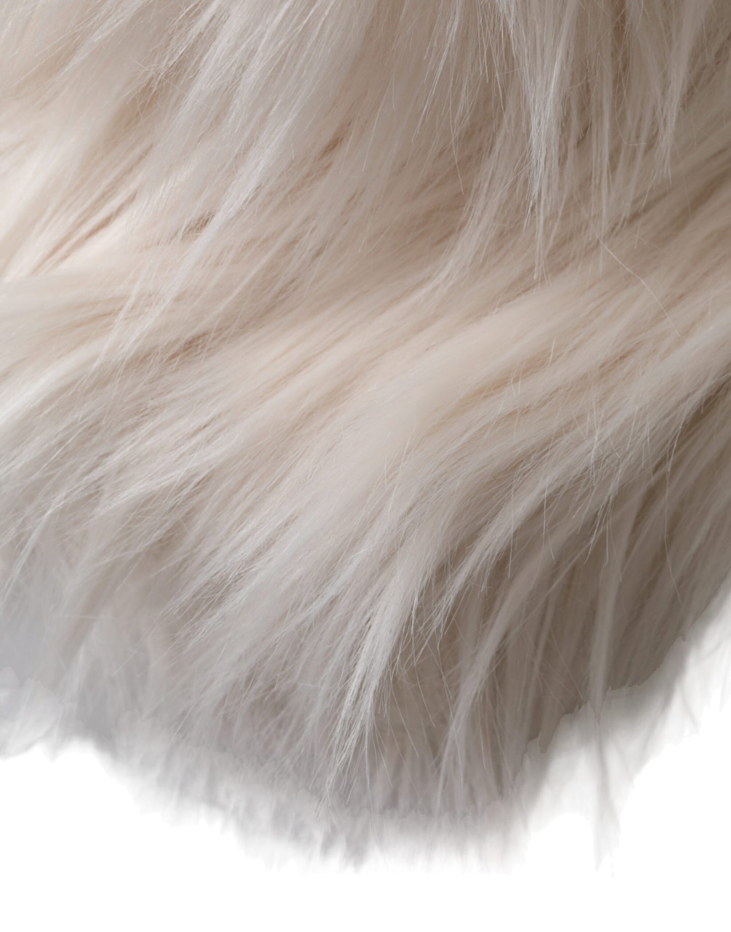 Dolce &amp; Gabbana – Fischerhut aus Acrylfell in Off-White für Damen