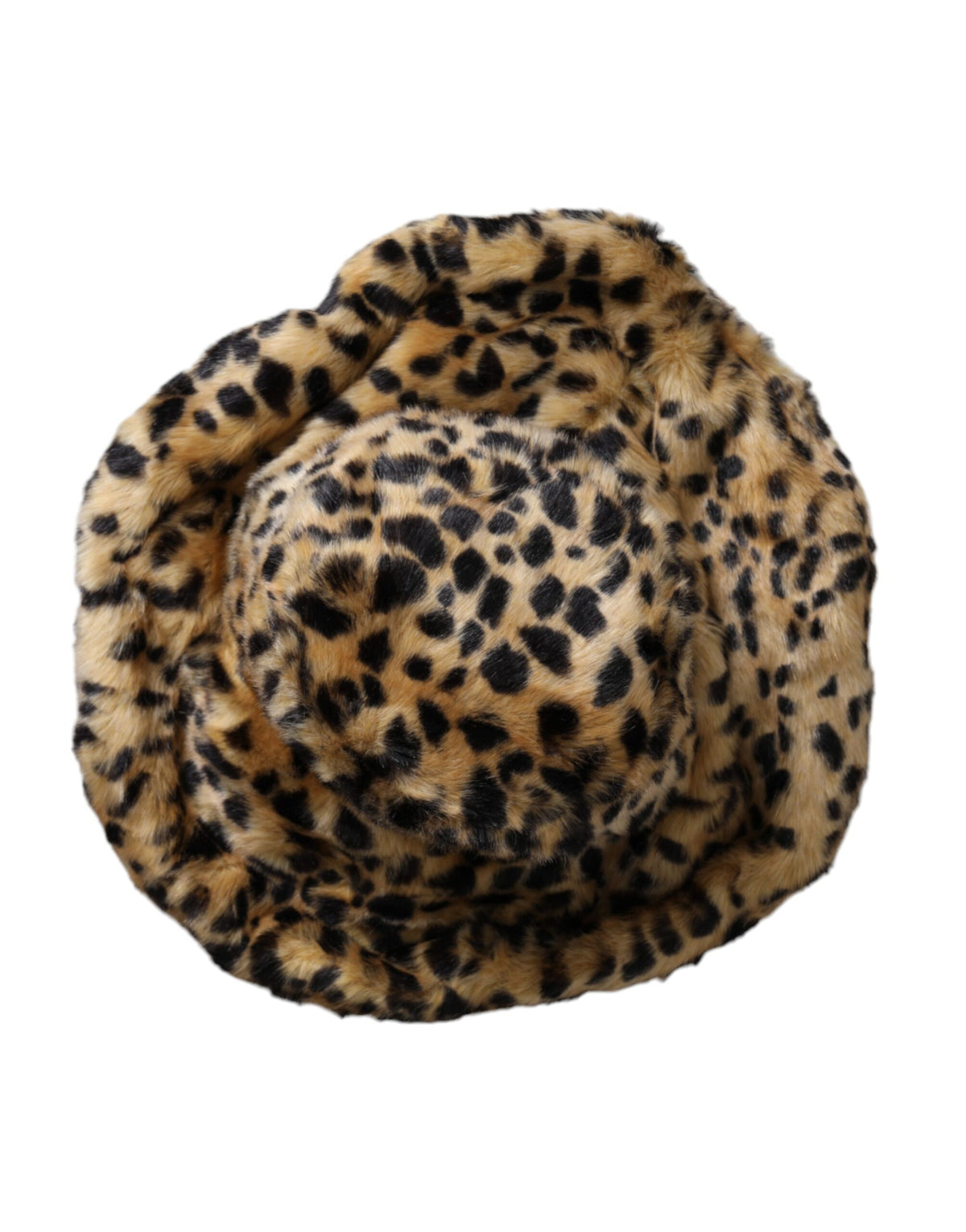 Dolce &amp; Gabbana Brauner Leopardenfell-Fischerhut für Damen