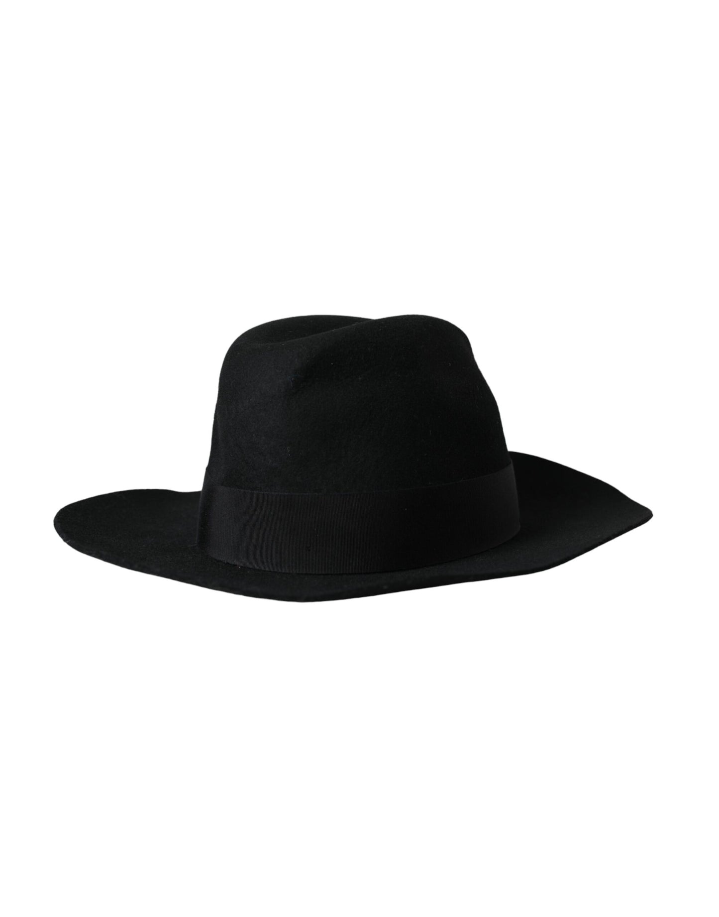Dolce &amp; Gabbana Black Rabbit Fedora Trilby Damenhut
