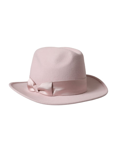 Dolce &amp; Gabbana Pink Rabbit Fedora Trilby Damenhut