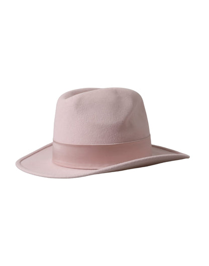Dolce &amp; Gabbana Pink Rabbit Fedora Trilby Damenhut