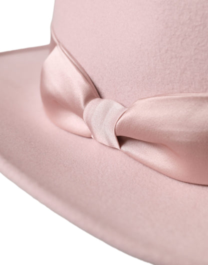 Dolce &amp; Gabbana Pink Rabbit Fedora Trilby Damenhut