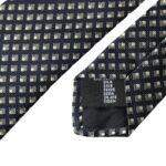 Dolce &amp; Gabbana – Schwarze, gemusterte, verstellbare Herrenkrawatte aus 100 % Seide