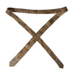 Dolce &amp; Gabbana – Gelbe, verstellbare Herrenkrawatte aus 100 % Seide mit Raddruck