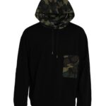 Dolce &amp; Gabbana Schwarzer Camouflage-Kapuzenpullover