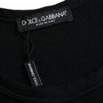 Dolce &amp; Gabbana Schwarzes Tanktop Ärmellose Unterwäsche Herren T-Shirt