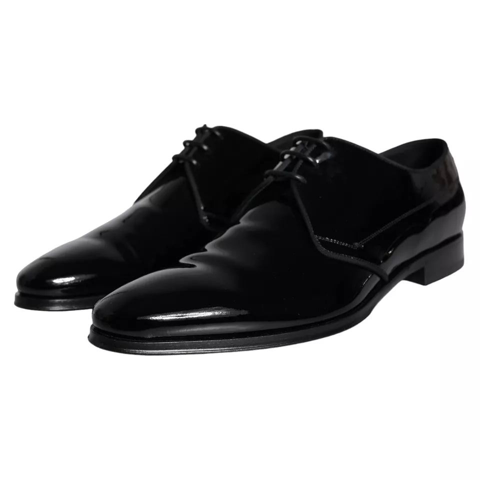Dolce &amp; Gabbana – Derby-Schuhe für Herren aus schwarzem Kalbsleder