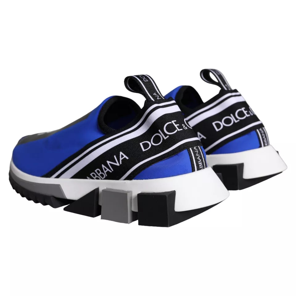 Dolce &amp; Gabbana Blaues Logo Low Top Sorrento Sneakers Schuhe