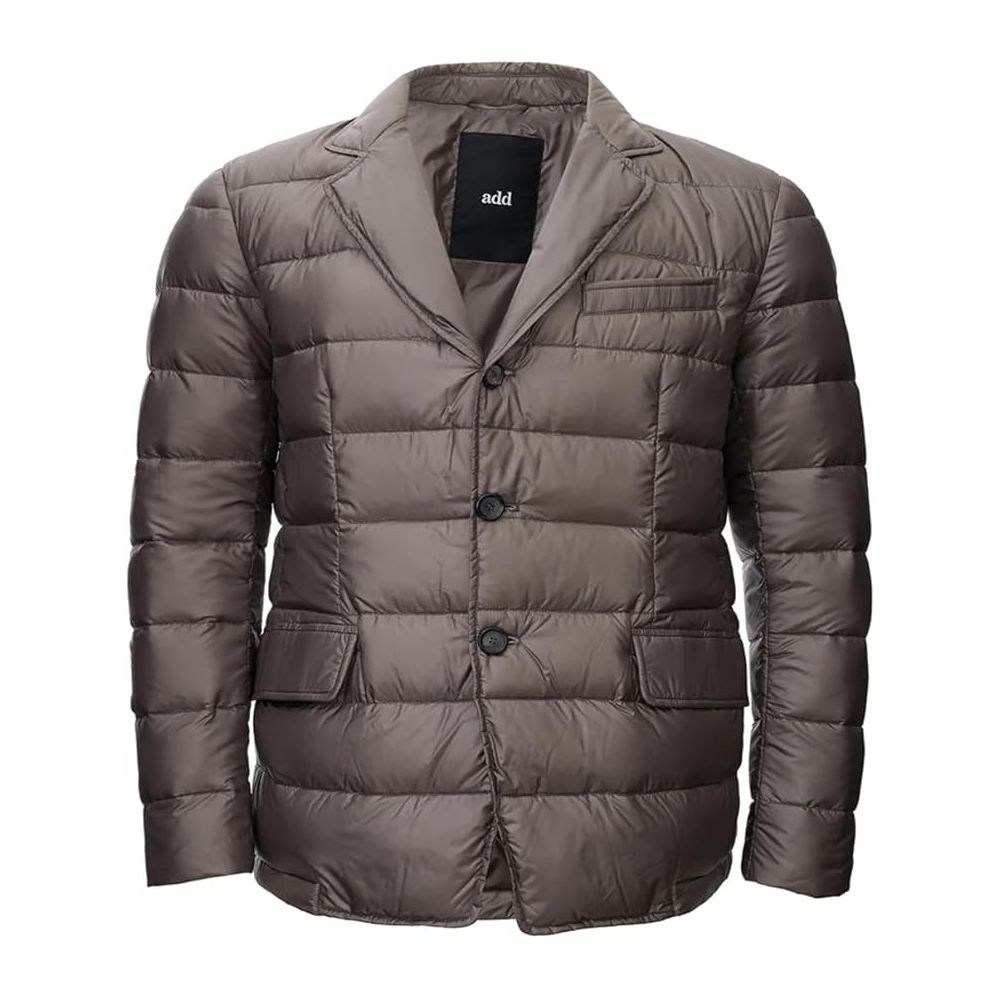 Graue Polyamid-Herrenjacke hinzufügen