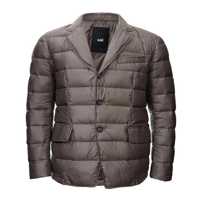 Graue Polyamid-Herrenjacke hinzufügen