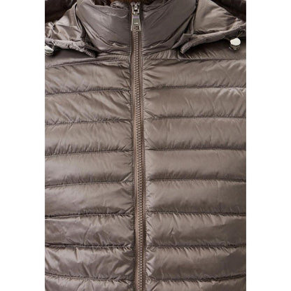 Graue Polyamid-Herrenjacke hinzufügen
