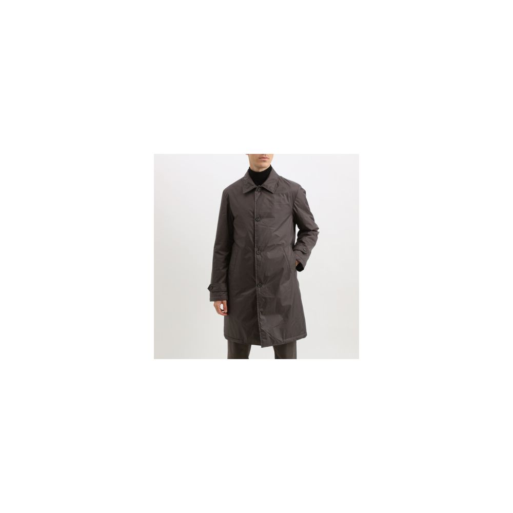 Braune Trenchcoatjacke aus Polyester für Herren hinzufügen