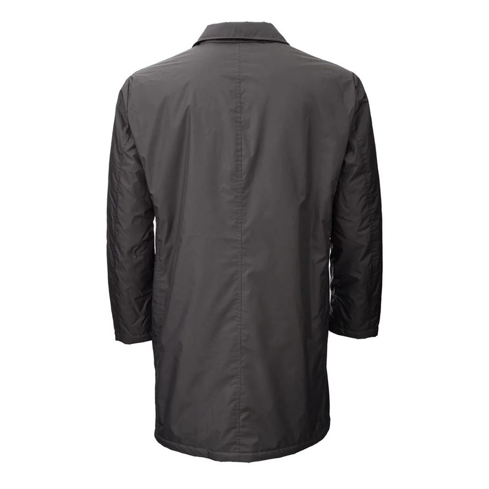 Braune Trenchcoatjacke aus Polyester für Herren hinzufügen