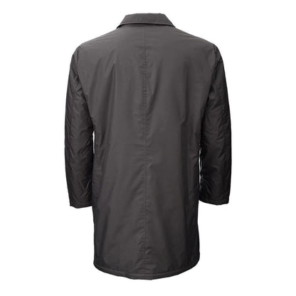 Braune Trenchcoatjacke aus Polyester für Herren hinzufügen