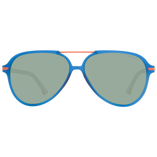 Blaue Plastiksonnenbrille der Polizei