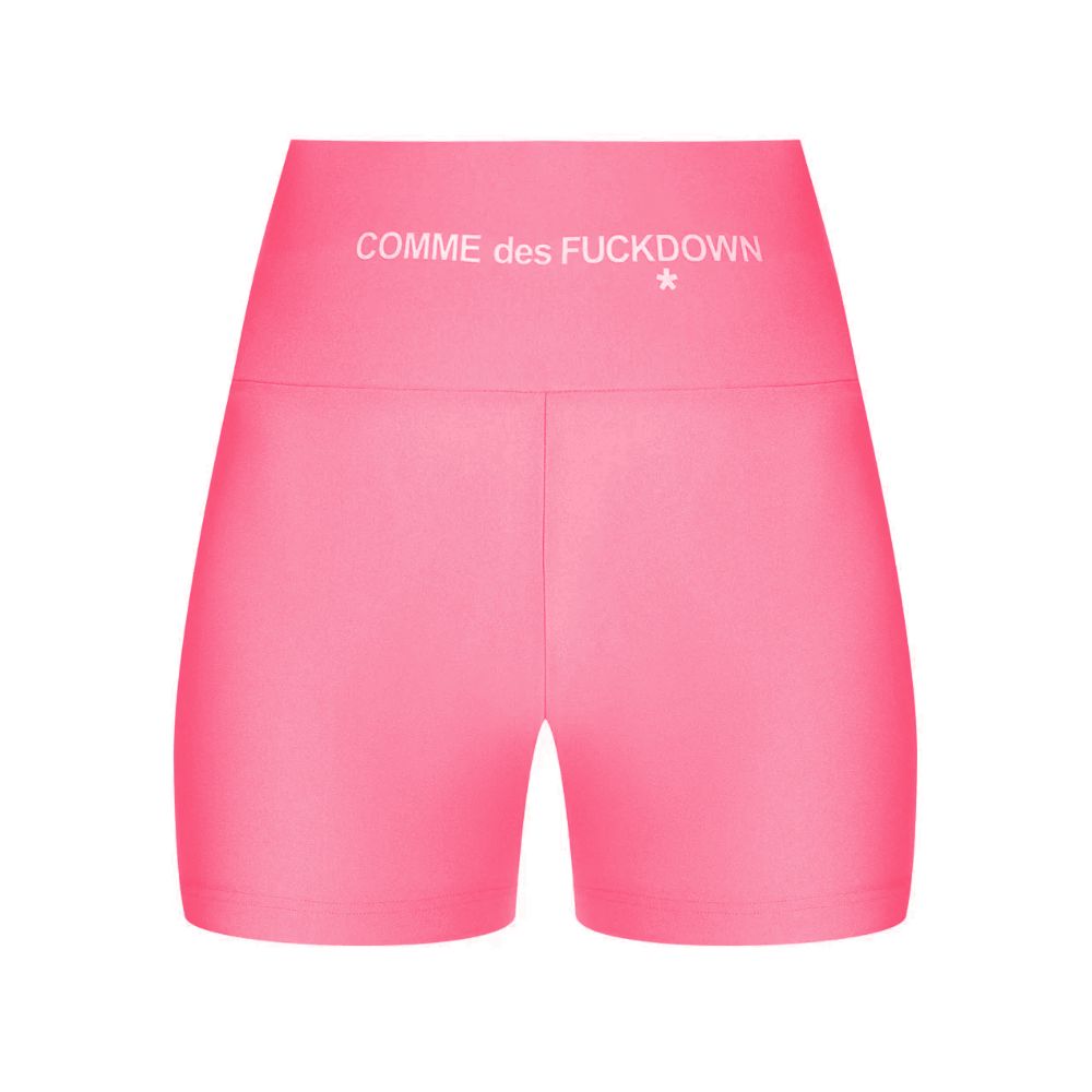 Comme Des Fuckdown – Rosa Polyester-Shorts