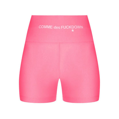 Comme Des Fuckdown – Rosa Polyester-Shorts