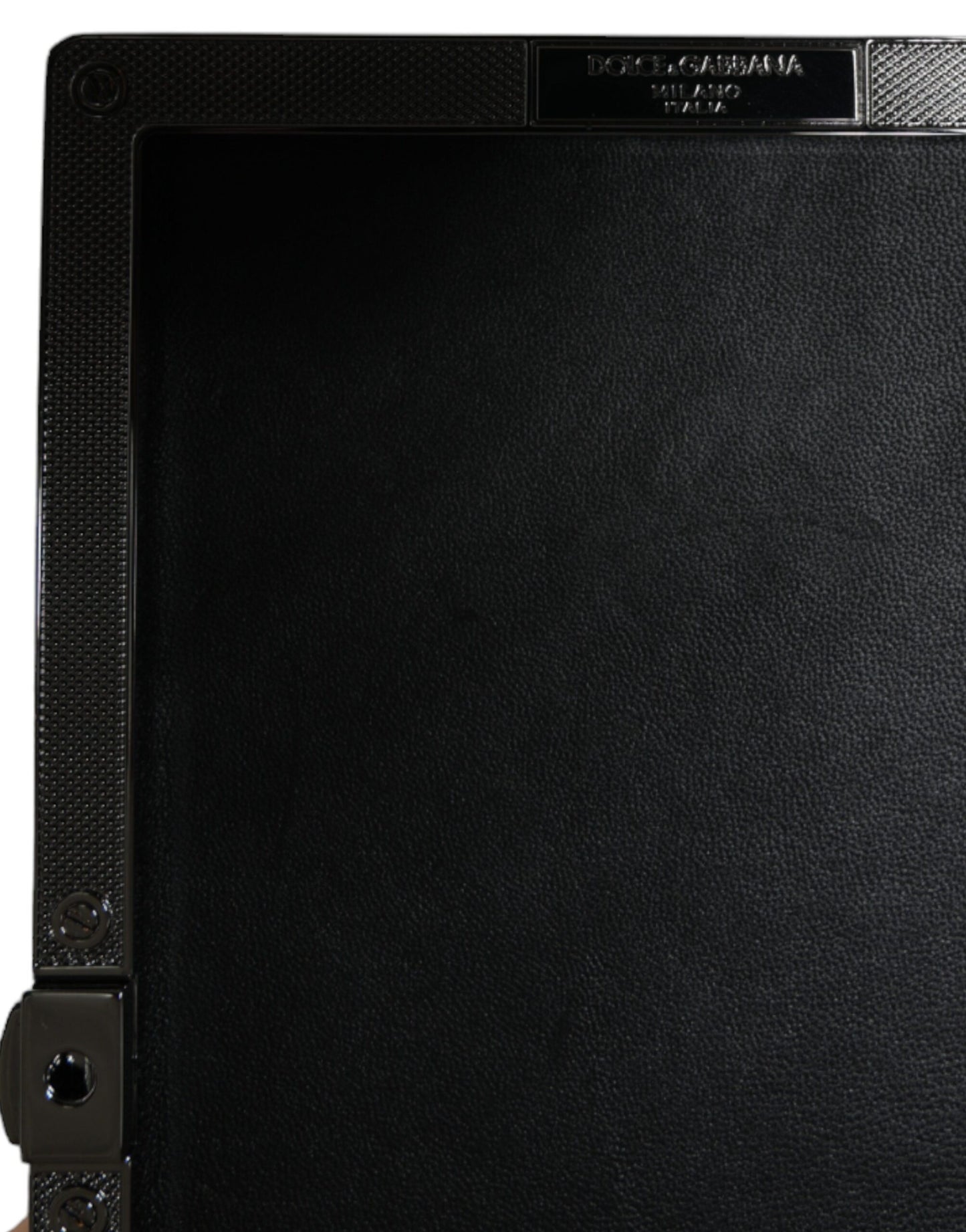 حقيبة كلاتش كريستالية سوداء مخملية للحفلات المسائية من دولتشي آند غابانا