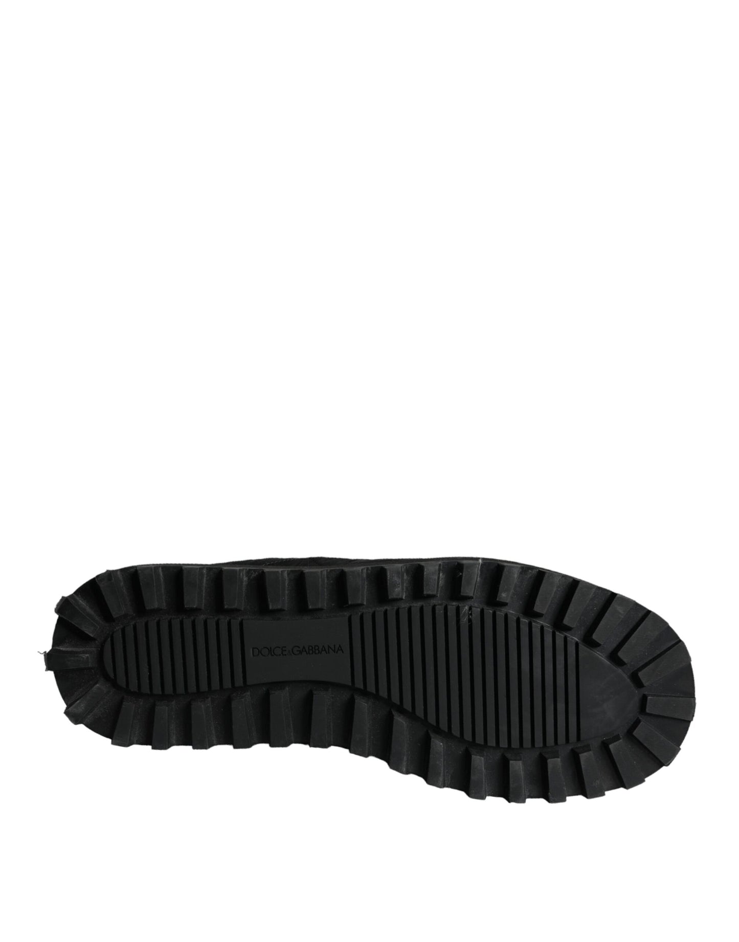 Dolce &amp; Gabbana – Schwarze, gepolsterte Nylon-Stiefel mit mittlerer Wade für Herren