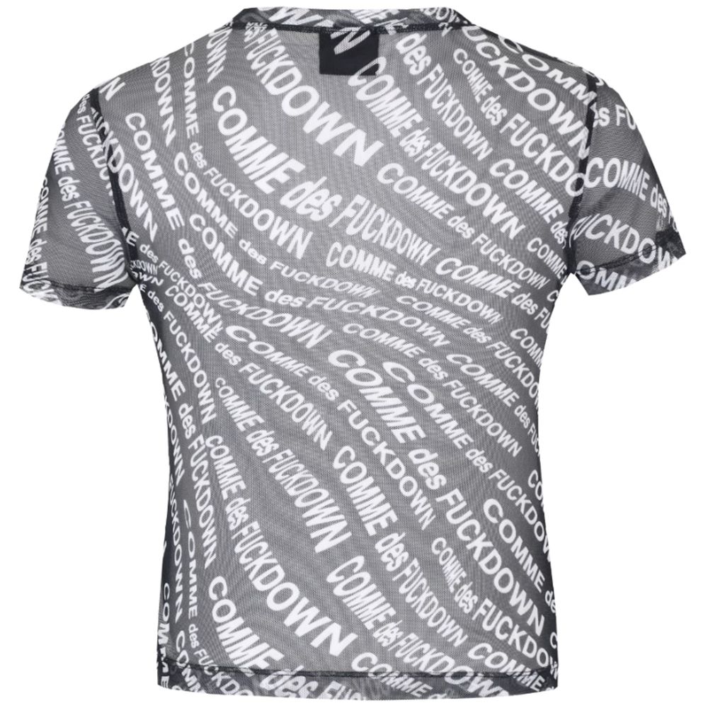 قميص وقميص Comme Des Fuckdown أسود من البوليستر