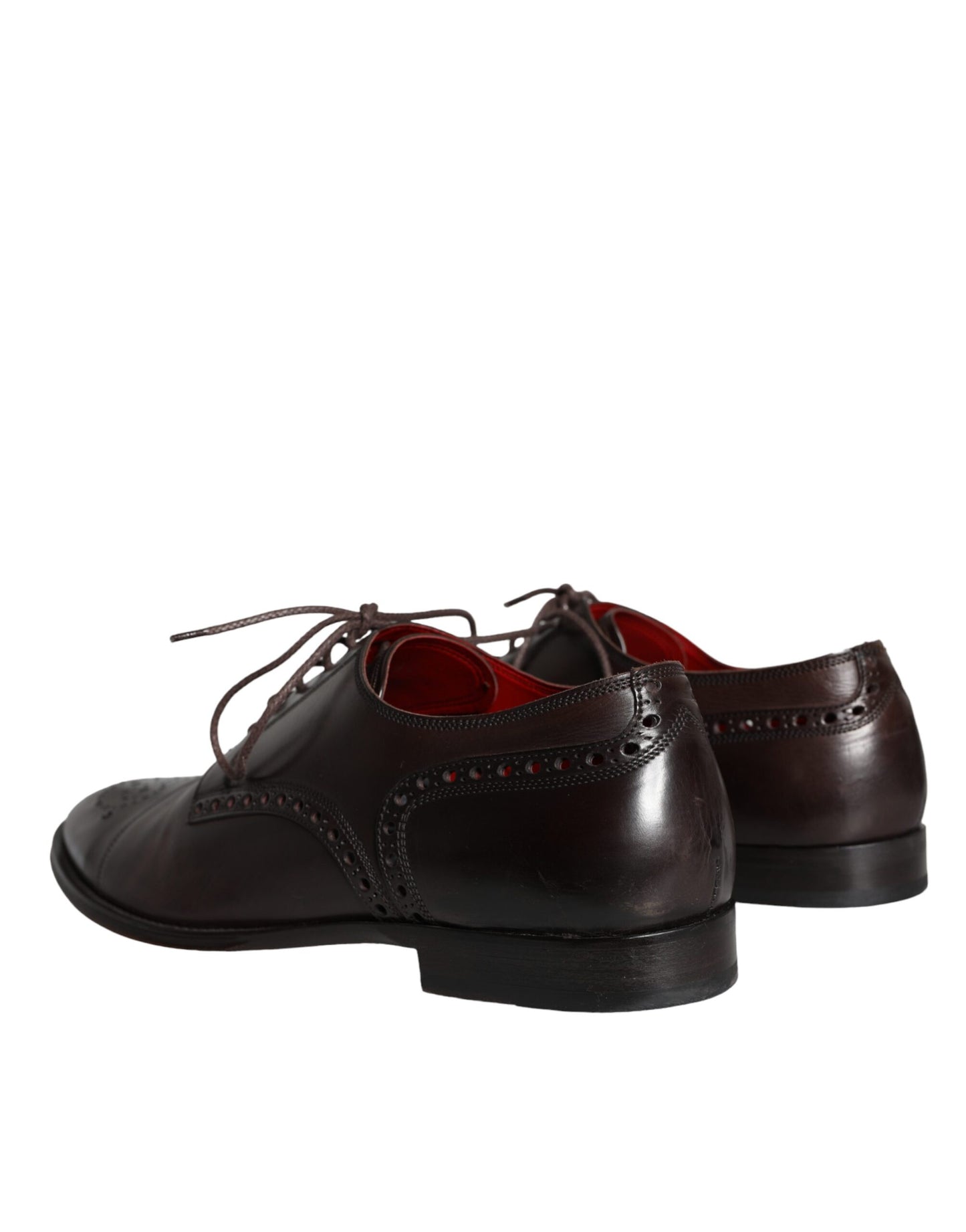 Dolce &amp; Gabbana – Oxford-Schnürschuhe aus braunem Kalbsleder