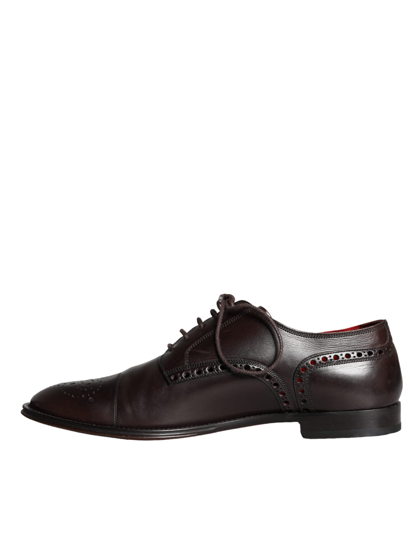 Dolce &amp; Gabbana – Oxford-Schnürschuhe aus braunem Kalbsleder