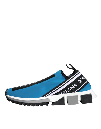 Dolce &amp; Gabbana Blaues Logo Low Top Sorrento Herren Sneakers Schuhe