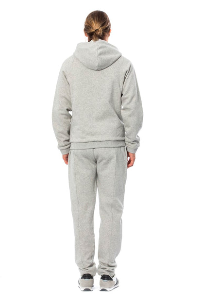 Billionaire Italian Couture – Grauer Kapuzen-Sweatsuit aus Baumwolle