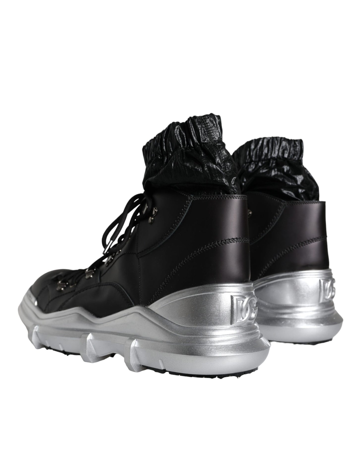 Dolce &amp; Gabbana – Galileo – Hohe Sneakers aus schwarzem Nylon