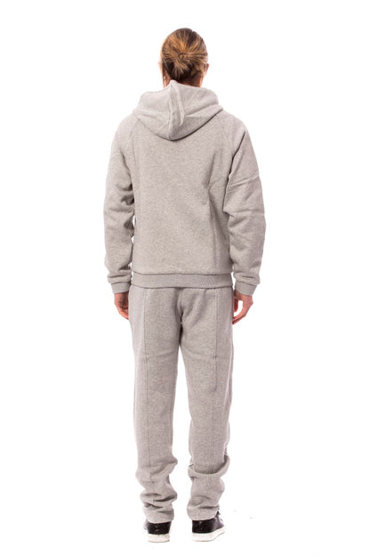 Billionaire Italian Couture – Grauer Kapuzen-Sweatsuit aus Baumwolle