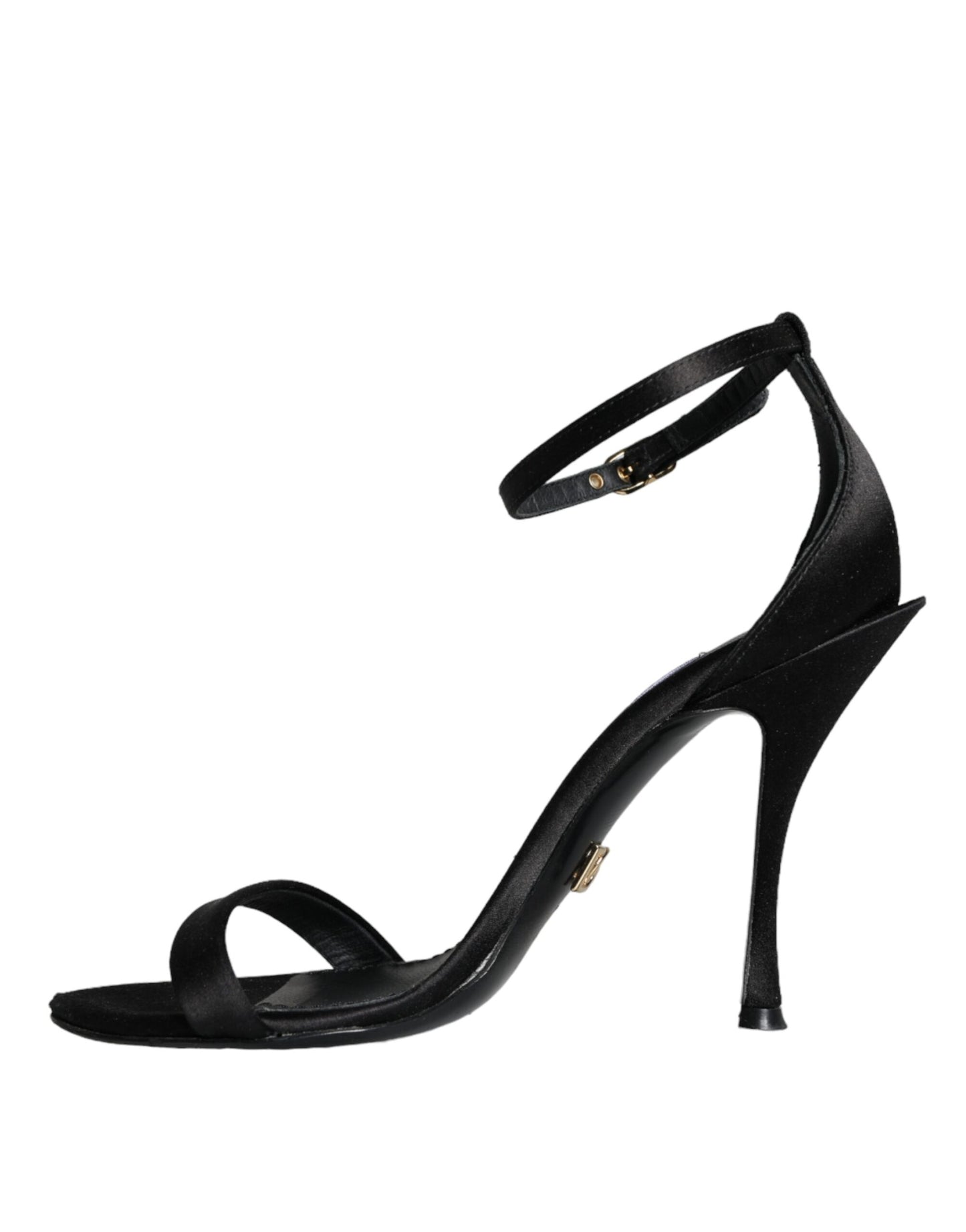 Dolce &amp; Gabbana Schwarze KEIRA Heels Sandalen mit Knöchelriemen
