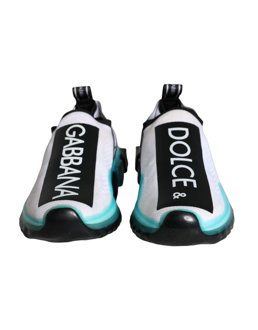 Dolce &amp; Gabbana Sorrento Slip-On Sneakers in Weiß und Blau