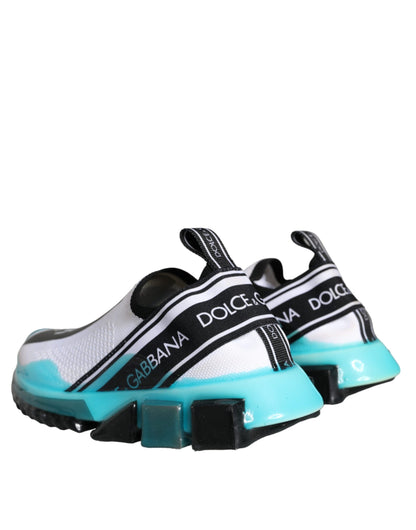 Dolce &amp; Gabbana Sorrento Slip-On Sneakers in Weiß und Blau