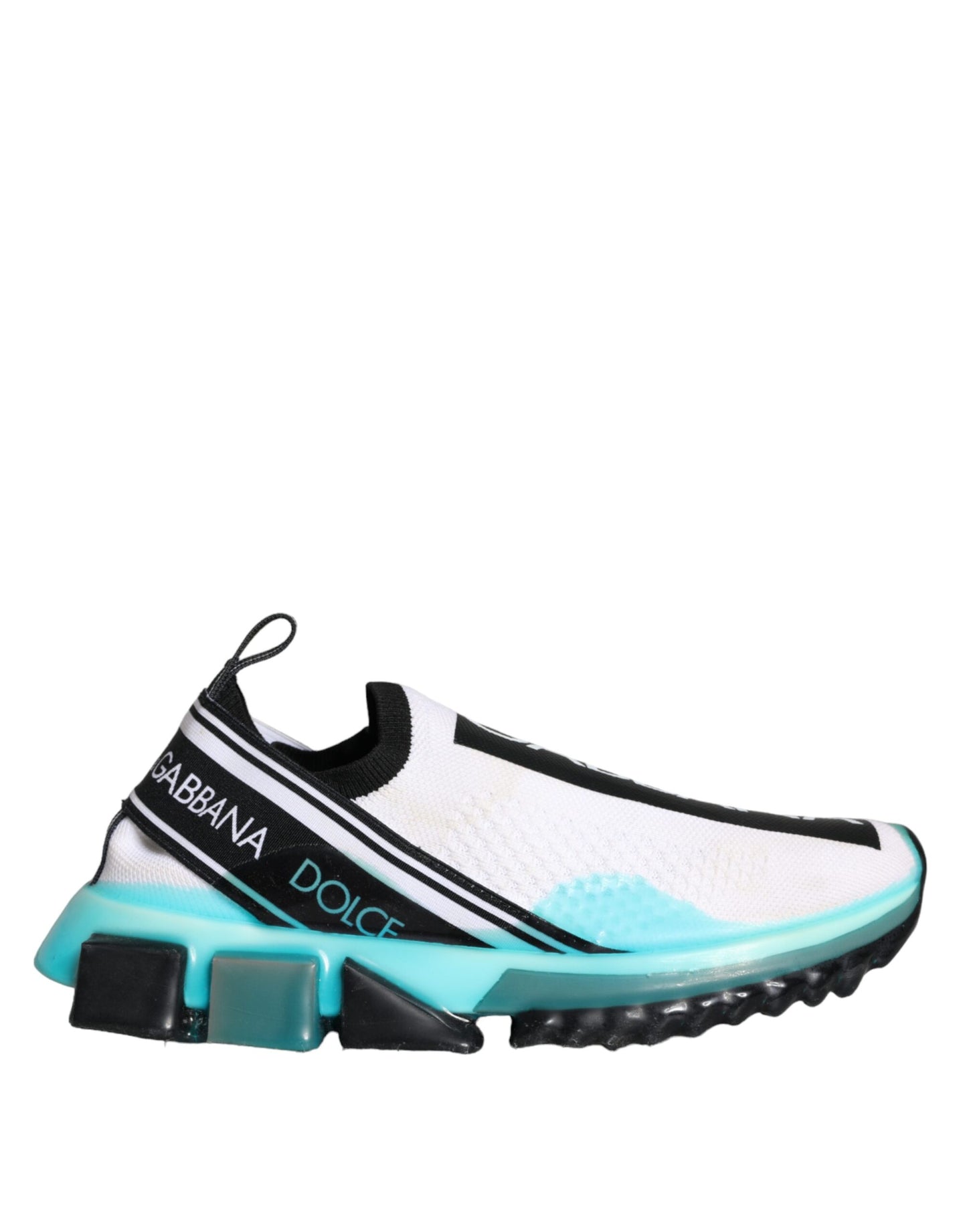 Dolce &amp; Gabbana Sorrento Slip-On Sneakers in Weiß und Blau