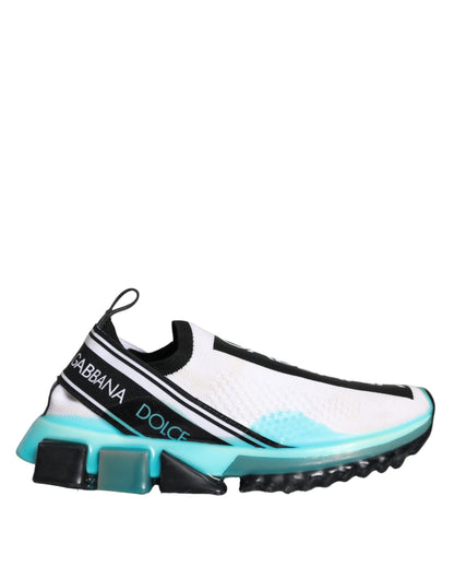 Dolce &amp; Gabbana Sorrento Slip-On Sneakers in Weiß und Blau