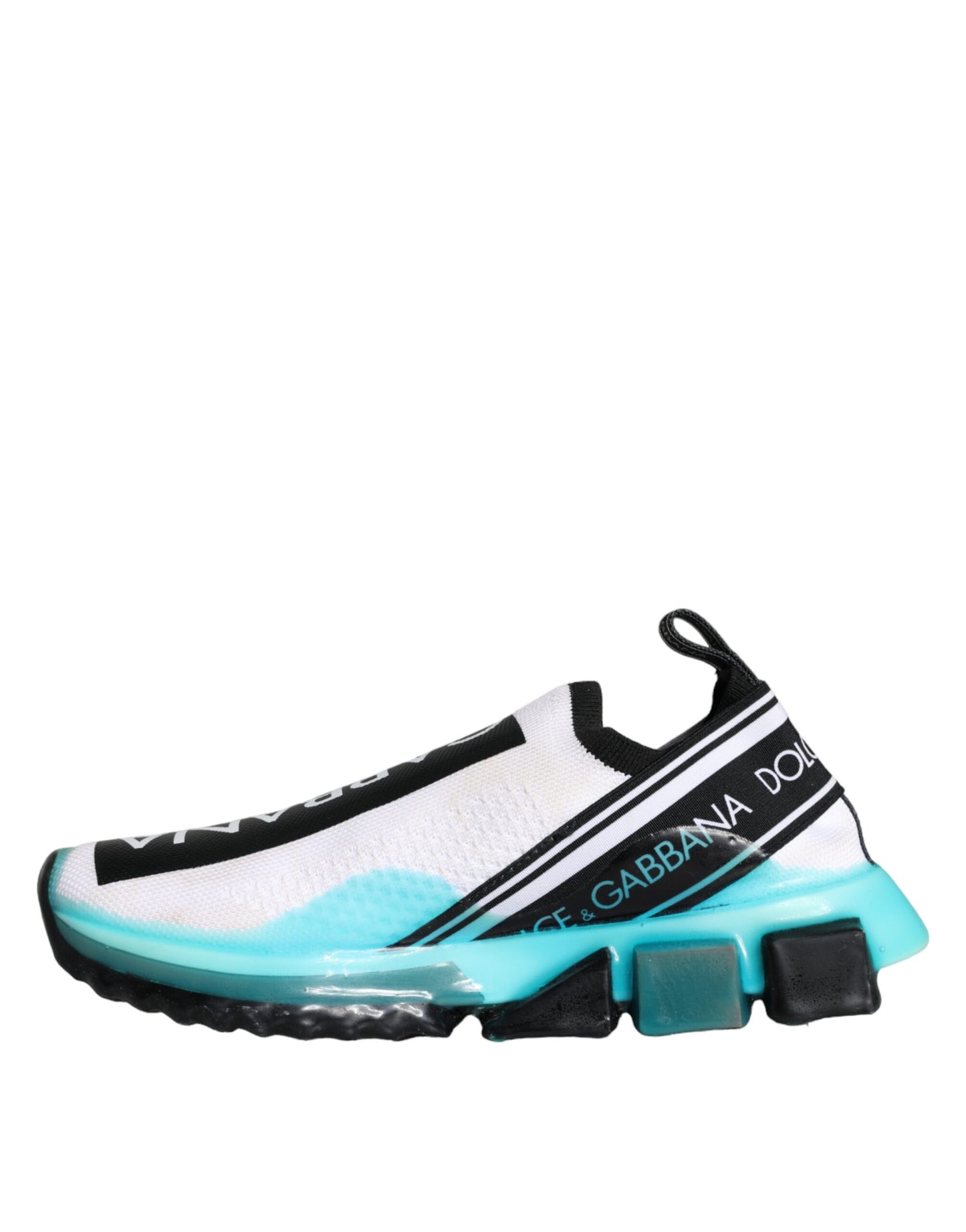 Dolce &amp; Gabbana Sorrento Slip-On Sneakers in Weiß und Blau