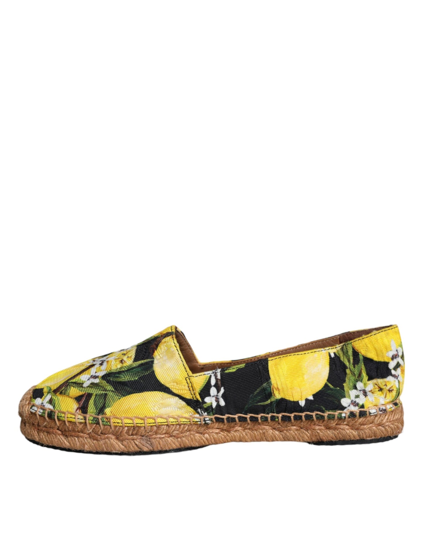Dolce &amp; Gabbana – Mehrfarbige Zitronen-Espadrilles zum Hineinschlüpfen