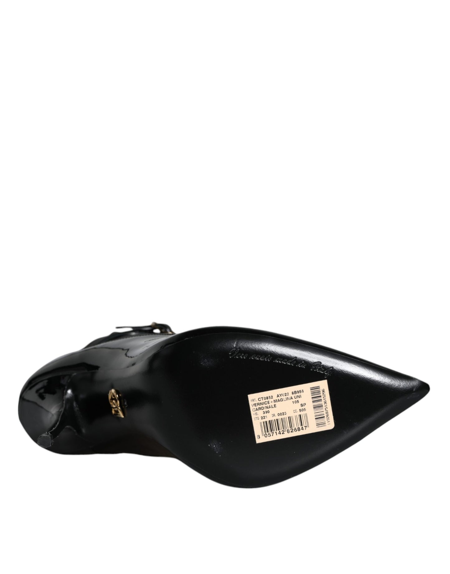 Dolce &amp; Gabbana Schwarze Leder Stilettos Booties Socken Schuhe