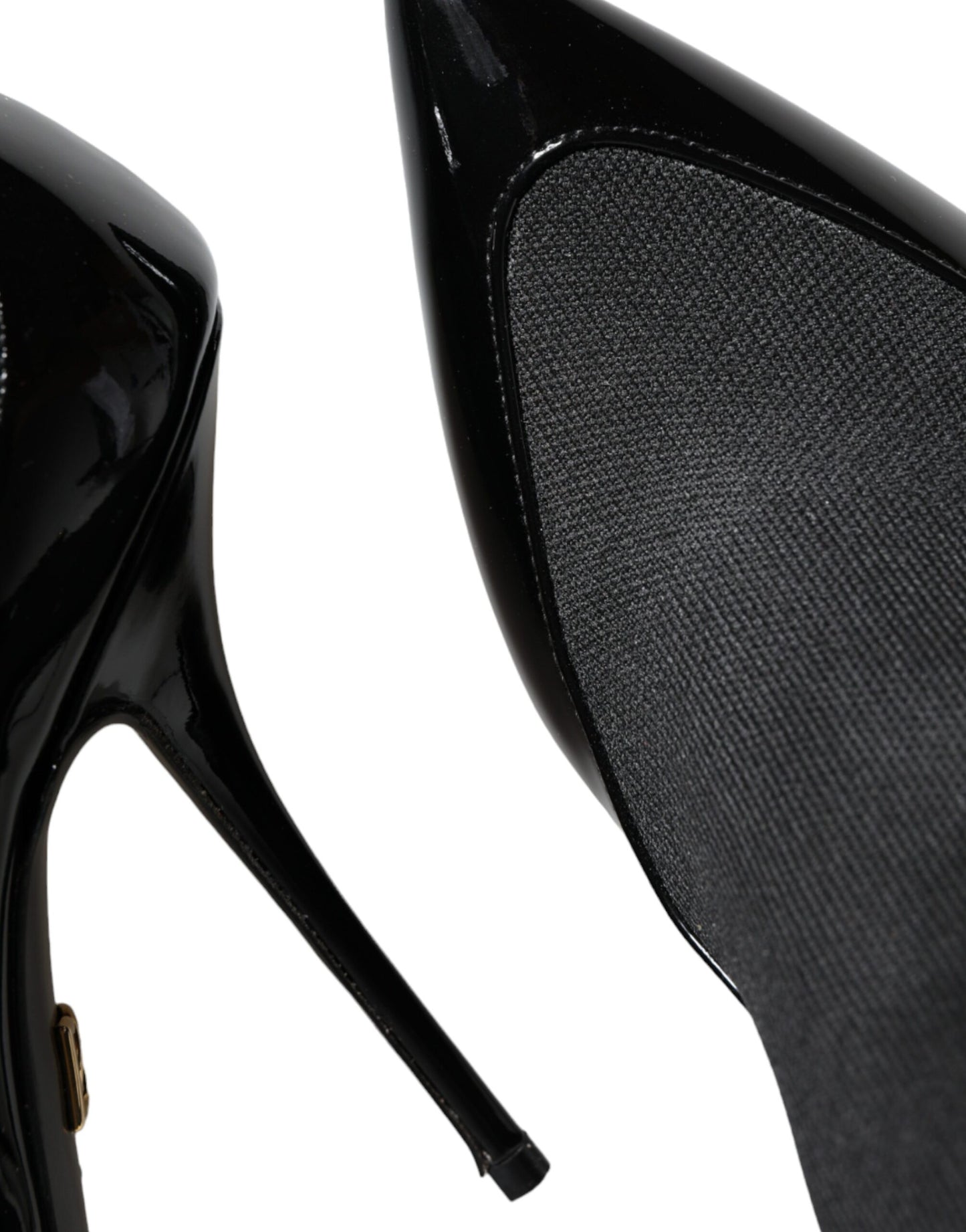 Dolce &amp; Gabbana Schwarze Leder Stilettos Booties Socken Schuhe