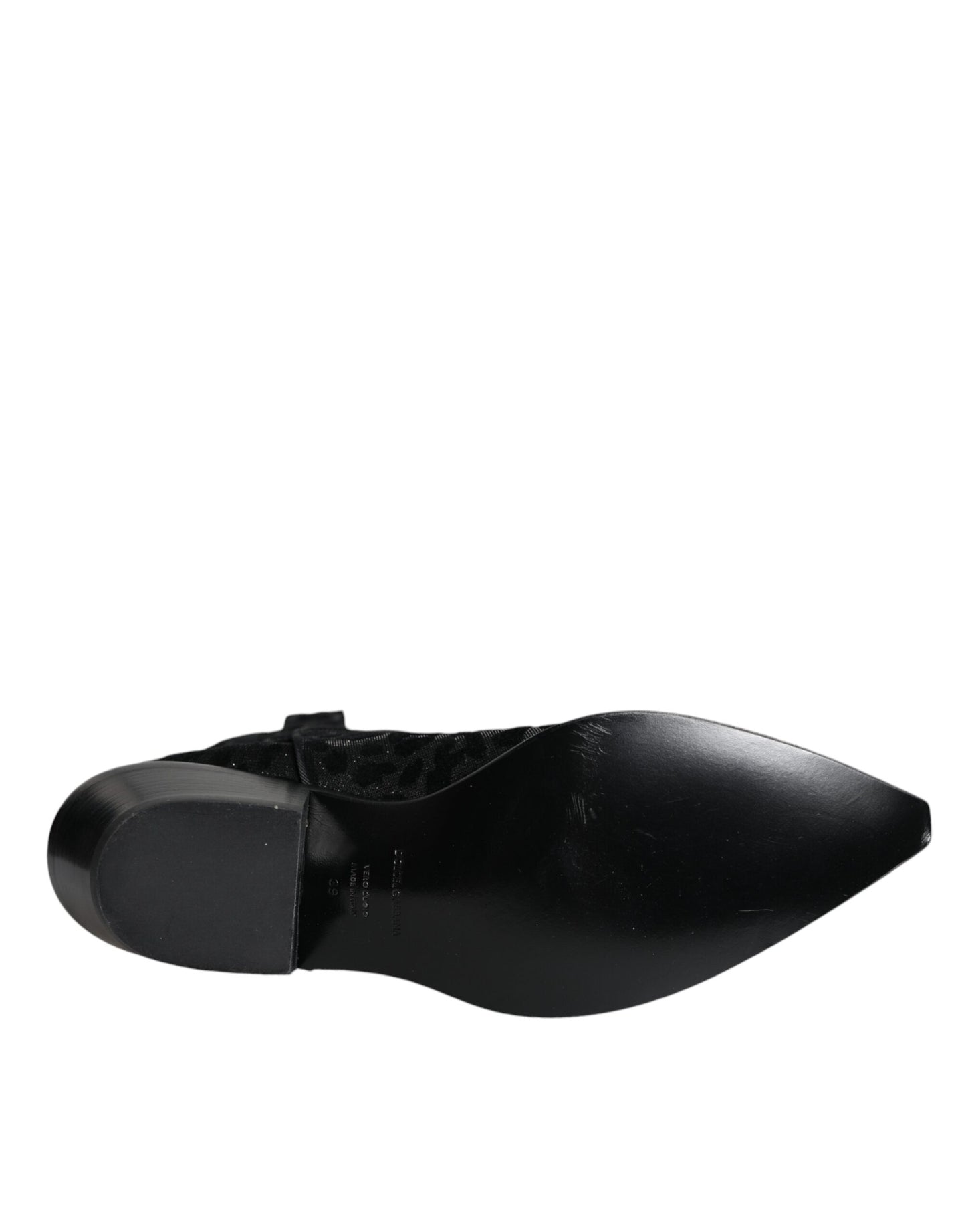 حذاء رعاة البقر دولتشي آند غابانا أسود رمادي بنقشة جلد النمر