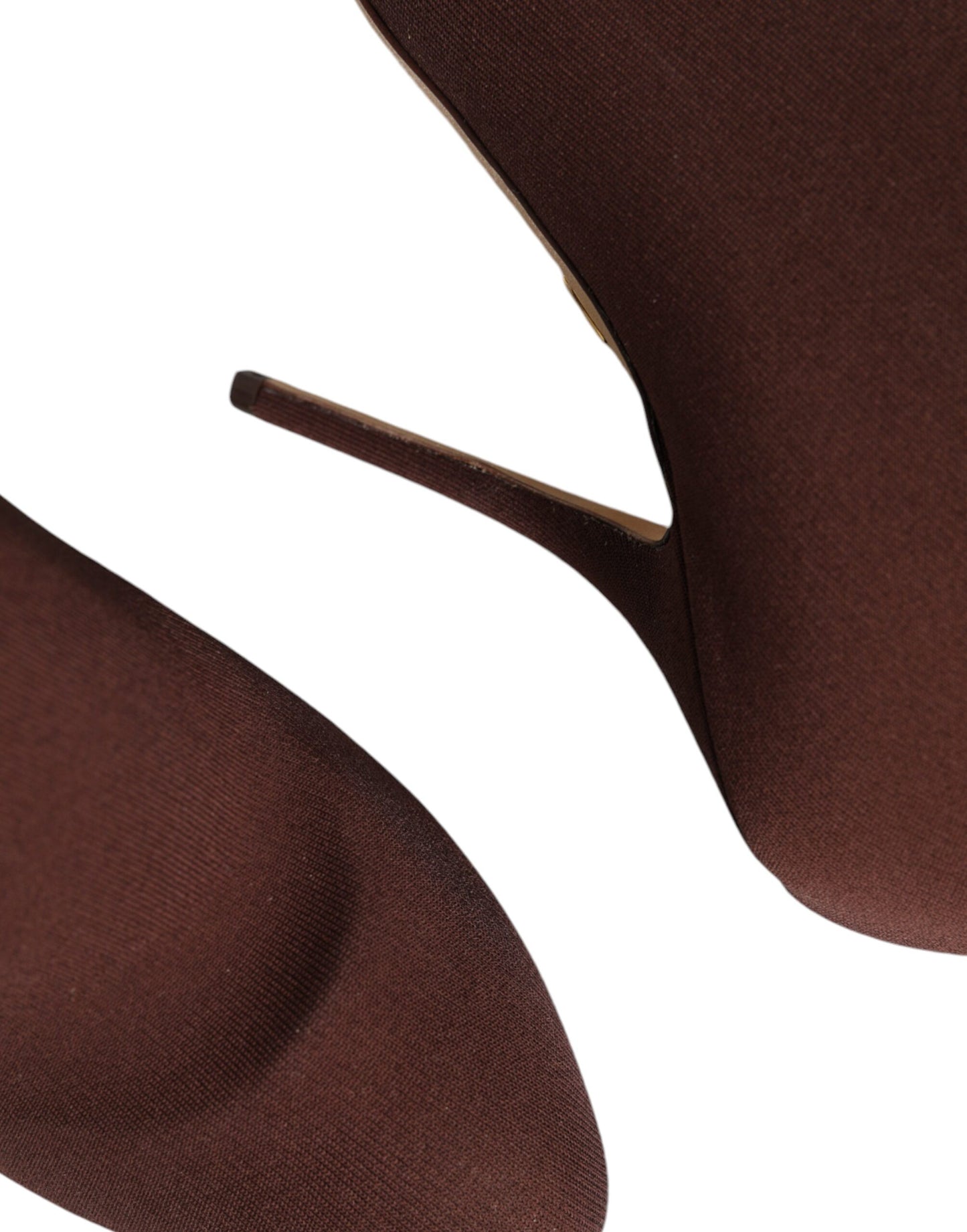 Dolce &amp; Gabbana Braune Stiletto Heels Socken Stiefeletten Schuhe