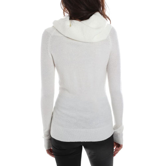 Yes Zee – Weißer Viskosepullover