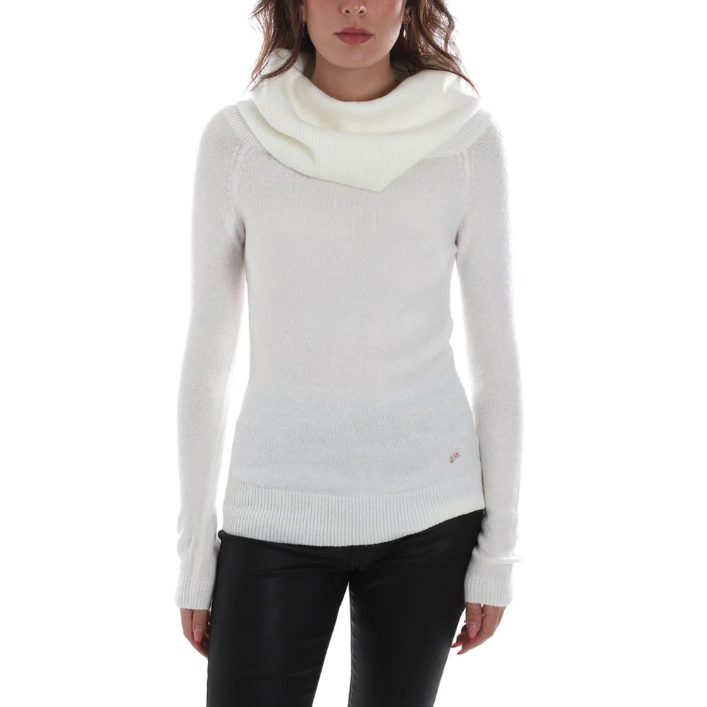 Yes Zee – Weißer Viskosepullover